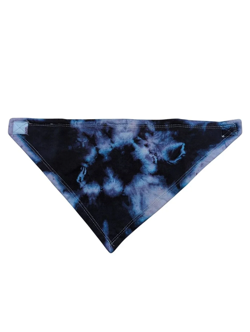 NWOT Tie-Dye Triangle Pet Bandana / Baby Bib - Blue & Black